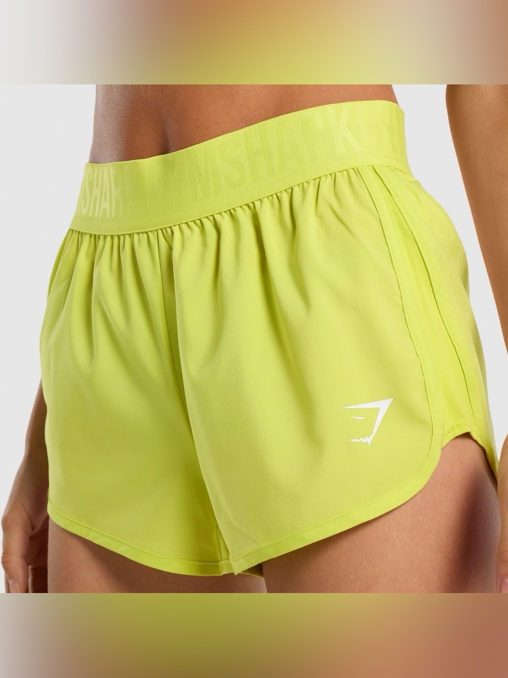 Gymshark Training Loose Fit Shorts Neon Yellow Size Small